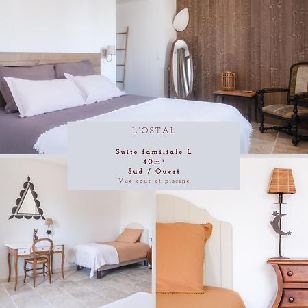 Saint-Hilaire-dʼOzilhan L'Ostal - Bed & Breakfast - Chambres Et Suites De 25 A 40M2 - Spa מראה חיצוני תמונה