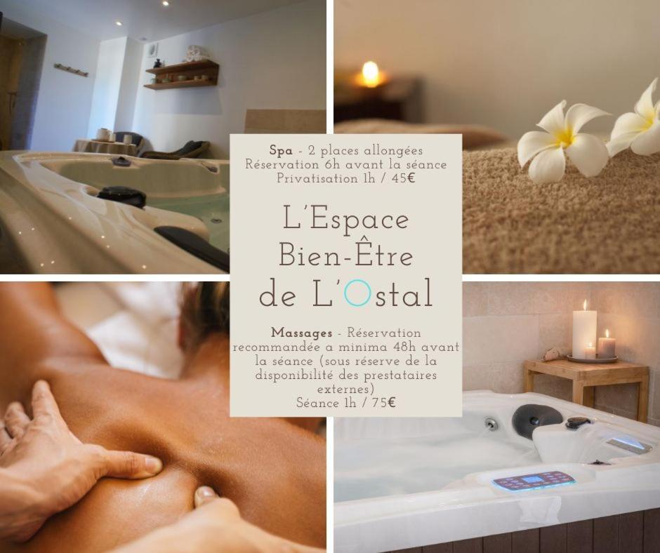 Saint-Hilaire-dʼOzilhan L'Ostal - Bed & Breakfast - Chambres Et Suites De 25 A 40M2 - Spa מראה חיצוני תמונה